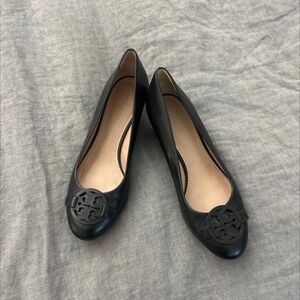Tory Burch Black Leather Shoes